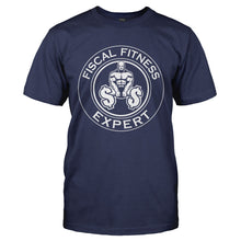 Load image into Gallery viewer, Fiscal Fitness Expert - T Shirt - FISCAL_FITNESS_EXPERT-_Men_-_Navy