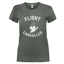 Load image into Gallery viewer, Flight Cancelled - T Shirt - FLIGHT_CANCELLED_-_Ladies_-_charcoal