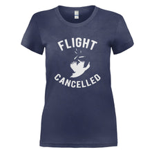 Load image into Gallery viewer, Flight Cancelled - T Shirt - FLIGHT_CANCELLED_-_Ladies_-_navyblue