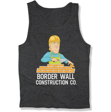 Load image into Gallery viewer, Funny Trump Build a Wall Border Wall Construction Co - T Shirt  - FOJ-02 - FOJ-02---charcoal-mens-tank
