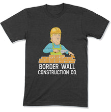 Load image into Gallery viewer, Funny Trump Build a Wall Border Wall Construction Co - T Shirt  - FOJ-02 - FOJ-02---charcoal-mens-tee