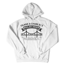 Load image into Gallery viewer, Frank &amp; Charlie's Boiled Denim - T Shirt - FRANK_CHARLIE_S_BOILED_DENIM_hoodie_white