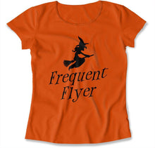 Load image into Gallery viewer, Frequent Flyer - T Shirt - FREQUENT_FLYER_-_women_-_orange