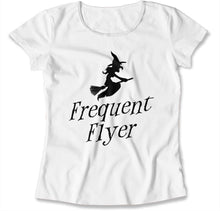 Load image into Gallery viewer, Frequent Flyer - T Shirt - FREQUENT_FLYER_-_women_-_white