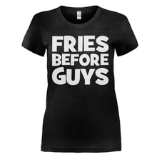 Load image into Gallery viewer, Fries Before Guys - T Shirt - FRIES_BEFORE_GUYS_-_Ladies_-_black
