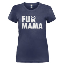 Load image into Gallery viewer, Fur Mama - T Shirt - FUR_MAMA-_Ladies_-_Navy