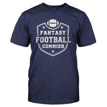 Load image into Gallery viewer, Fantasy Football Commish - T Shirt - Fantasy_Football_Commish_tshirt_navy