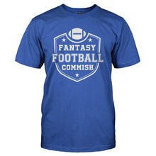 Load image into Gallery viewer, Fantasy Football Commish - T Shirt - Fantasy_Football_Commish_tshirt_royal