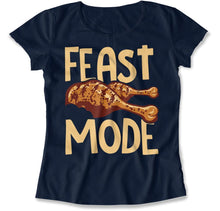 Load image into Gallery viewer, Feast Mode - T Shirt - Feast_Mode_women_navy