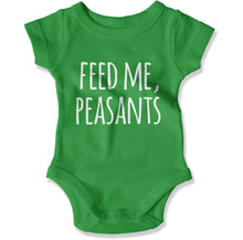Load image into Gallery viewer, Feed Me, You Peasants - Baby Bodysuit - Feed_Me_You_Peasants_-_Baby_One-Piece_irish_green
