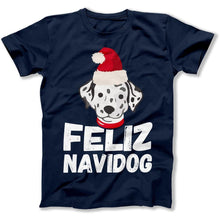 Load image into Gallery viewer, Felize Navidog - T Shirt - Felize_Navidog_men_navy