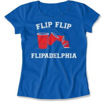Load image into Gallery viewer, Flip Flip Flipadelphia - T Shirt - Flip_Flip_Flipadelphia_women_royal