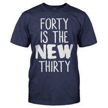 Load image into Gallery viewer, Forty Is the New Thirty - T Shirt - Forty_Is_the_New_Thirty_men_navy