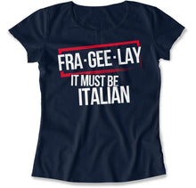 Load image into Gallery viewer, Fra-gee-lay - T Shirt - Fra-gee-lay_women_navy