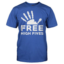 Load image into Gallery viewer, Free High Fives - T Shirt - Free_High_Fives_men_royal