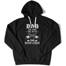 Load image into Gallery viewer, Dad The Man The Myth The Guitar Legend - T Shirt - GD-01 - GD-01---black-hoodie