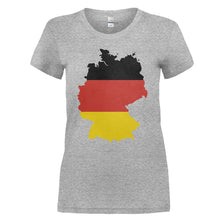 Load image into Gallery viewer, Germany Proud - T Shirt - GERMANY_PROUD_-_ladies_-_heathergrey
