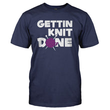 Load image into Gallery viewer, Getting Knit Done - T Shirt - GETTING_KNIT_DONE_-_Men_-_navyblue