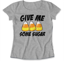 Load image into Gallery viewer, Give Me Some Sugar - T Shirt - GIVE_ME_SOME_SUGAR_-_womens_-_heather_grey