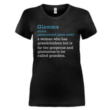 Load image into Gallery viewer, Glamma Definition - T Shirt - GLAMMA_DEFINITION_-_Ladies_-_Black