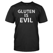 Load image into Gallery viewer, Gluten Is Evil - T Shirt - GLUTEN_IS_EVIL_-_Men_-_black