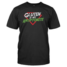 Load image into Gallery viewer, Gluten is My Kryptonite - T Shirt - GLUTEN_IS_MY_KRYPTONITE_-_Men_-_black