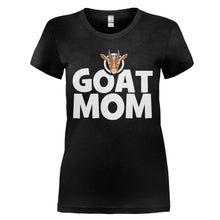 Load image into Gallery viewer, Goat Mom - T Shirt - GOAT_MOM_-_Ladies_-_black