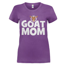 Load image into Gallery viewer, Goat Mom - T Shirt - GOAT_MOM_-_Ladies_-_purple