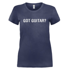 Load image into Gallery viewer, Got Guitar? - T Shirt - GOT_GUITAR-_Ladies_-_Navy