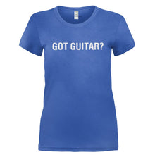 Load image into Gallery viewer, Got Guitar? - T Shirt - GOT_GUITAR-_Ladies_-_Royal