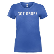 Load image into Gallery viewer, Got Oboe? - T Shirt - GOT_OBOE_-_ladies_-_royalblue