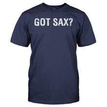Load image into Gallery viewer, Got Sax? - T Shirt - GOT_SAX_-_Men_-_navyblue