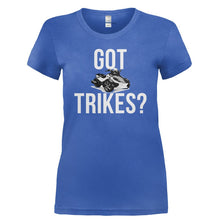 Load image into Gallery viewer, Got Trikes? - T Shirt - GOT_TRIKES-_Ladies_-_Royal