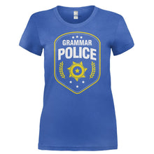 Load image into Gallery viewer, Grammar Police - T Shirt - GRAMMAR_POLICE-_Ladies_-_Royal