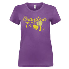 Load image into Gallery viewer, Grandma To Bee - T Shirt - GRANDMA_TO_BEE_-_Ladies_-_purple