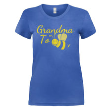 Load image into Gallery viewer, Grandma To Bee - T Shirt - GRANDMA_TO_BEE_-_Ladies_-_royalblue