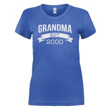 Load image into Gallery viewer, Grandma Established (Year) - Personalized - T Shirt - GRANDPA_ESTABLISHED_YEAR_-_PERSONALIZED_-_Ladies_-_RoyalBlue