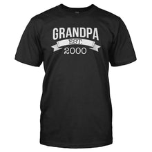 Load image into Gallery viewer, Grandpa Established (Year) - Personalized - T Shirt - GRANDPA_ESTABLISHED_YEAR_-_PERSONALIZED_-_Men_-_Black_2184580b-f02c-4317-94de-9c4d337ac34e