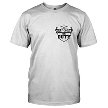 Load image into Gallery viewer, Grandpa On Duty - T Shirt - GRANDPA_ON_DUTY-_Men_-_White