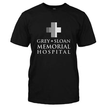 Load image into Gallery viewer, Grey + Sloan Memorial Hospital - T Shirt - GREY_SLOAN_MEMORIAL_HOSPITAL-_Men_-_Black
