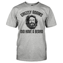 Load image into Gallery viewer, Grizzly Adams Did Have A Beard - T Shirt - GRIZZLY_ADAMS_DID_HAVE_A_BEARD_-_Men_-_heathergrey