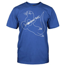 Load image into Gallery viewer, Guitar Playing Otter - T Shirt - GUITAR_PLAYING_OTTER_-_men_-_royalblue