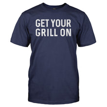 Load image into Gallery viewer, Get Your Grill On - T Shirt - Get-Your-Grill-On---tshirt---Navy-Blue