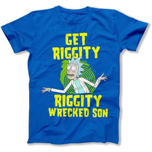 Load image into Gallery viewer, Get Riggity Riggity Wrecked Son - T Shirt - Get_Riggity_Riggity_Wrecked_Son_men_royal