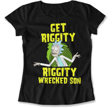 Load image into Gallery viewer, Get Riggity Riggity Wrecked Son - T Shirt - Get_Riggity_Riggity_Wrecked_Son_women_black