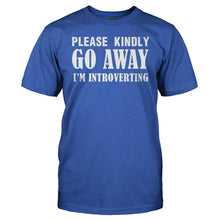 Load image into Gallery viewer, Go Away - I'm Introverting - T Shirt - Go_Away_-_I_m_Introverting_men_royal