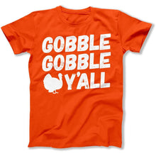 Load image into Gallery viewer, Gobble Gobble Y'all - T Shirt - Gobble_Gobble_Y_all_men_orange
