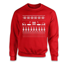 Load image into Gallery viewer, Golf - Ugly Christmas Sweater - T Shirt - Golf_-_Ugly_Christmas_Sweater_crewneck_red