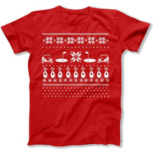 Load image into Gallery viewer, Golf - Ugly Christmas Sweater - T Shirt - Golf_-_Ugly_Christmas_Sweater_men_red