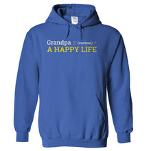 Load image into Gallery viewer, Grandpa x (custom) = A Happy Life - Personalized - T Shirt - Grandpa-x-_custom_-_-A-Happy-Life---Personalized---hoodie---Royal